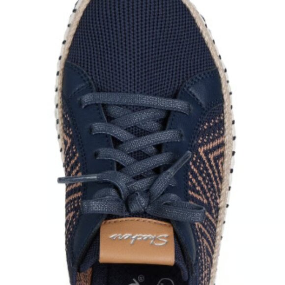 Skechers Wilshire Boulevard Size 7 Slip Ons - Navy Blue - Picture 3 of 9